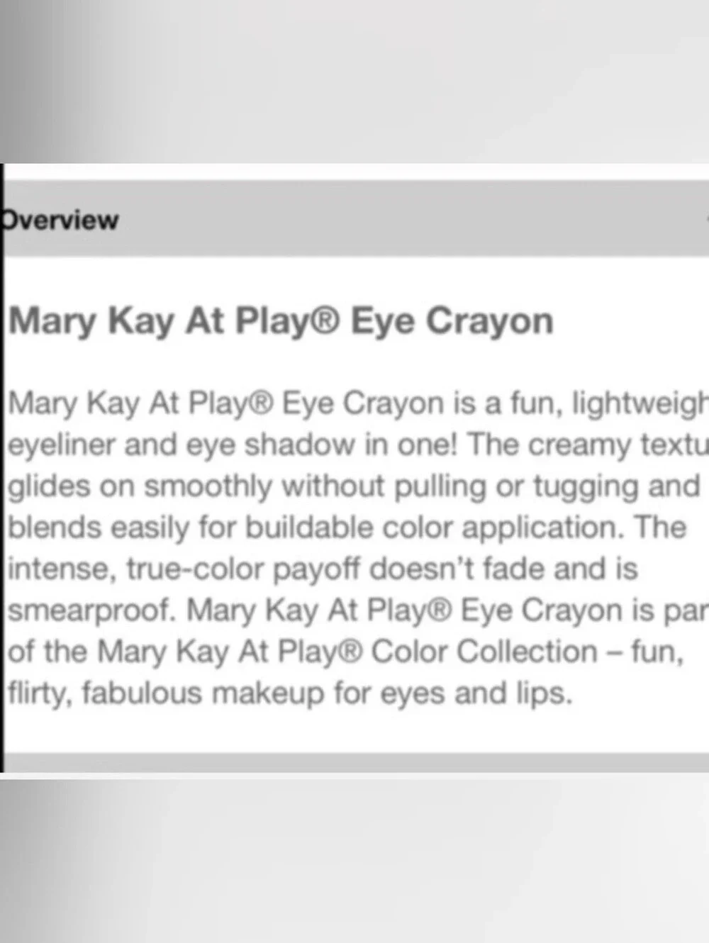 Mary Kay leave this